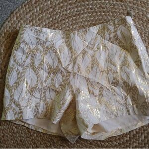 Lilly Pulitzer GoldMetallic Dallas Shorts Sz.00